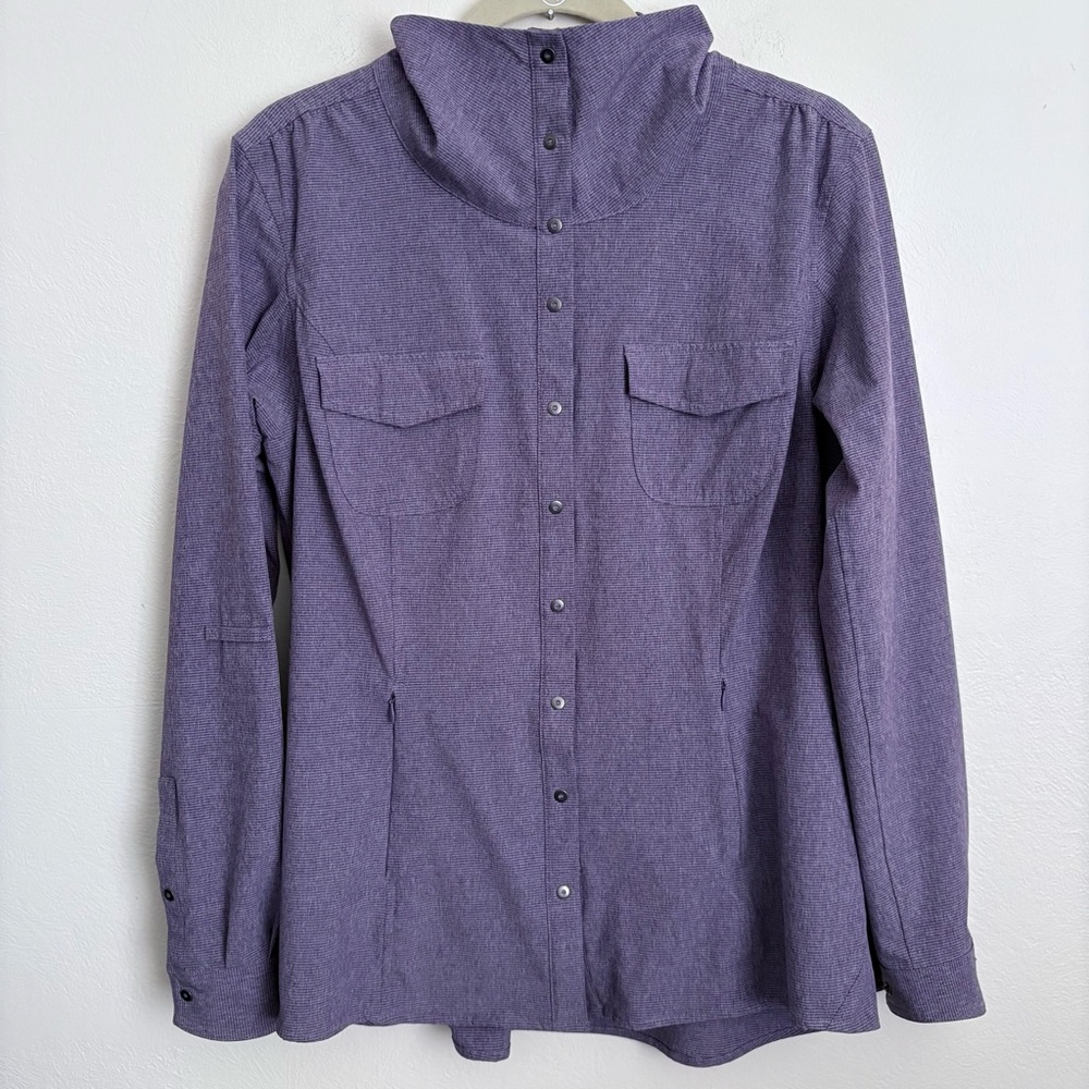 Duluth Anorak Midweight Rain/Windbreaker Vented Snap Up Utility Jacket Sz M